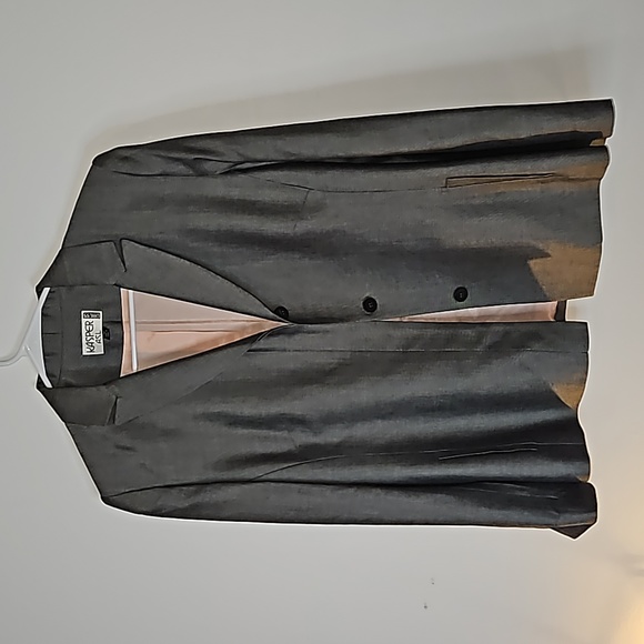 Kasper Gray Comfortable Dress Suit Size Large - Picture 7 of 16